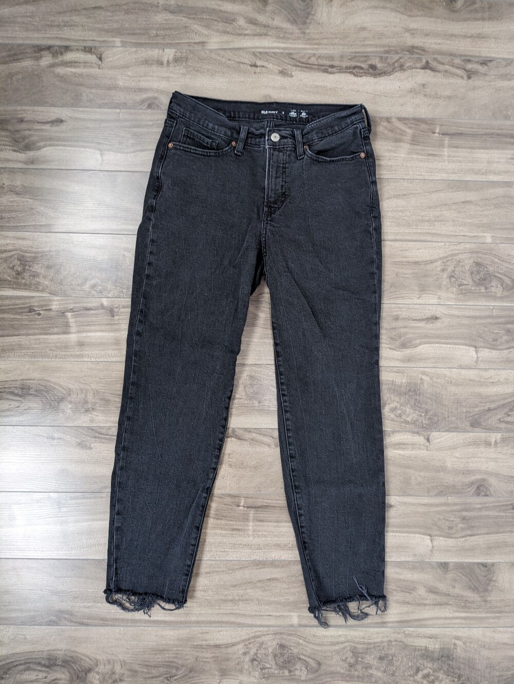 Old Navy Women's Jeans OG Straight Washed Black Size 8